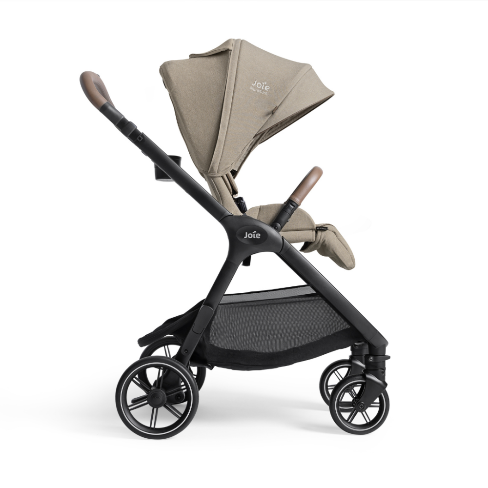 Carucior pentru copii multifunctional 3 in 1 Joie Valora Signature Sandstone (Carucior Valora + Landou Ramble XL + scoica i-Starter)