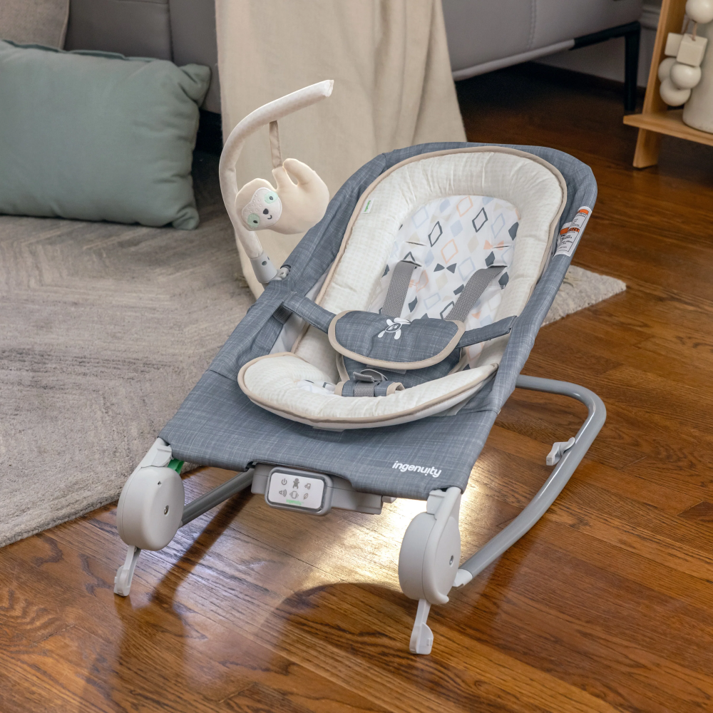 Balansoar cu functie de masaj Ingenuity Happy Belly Rock-to-Bounce - Parker