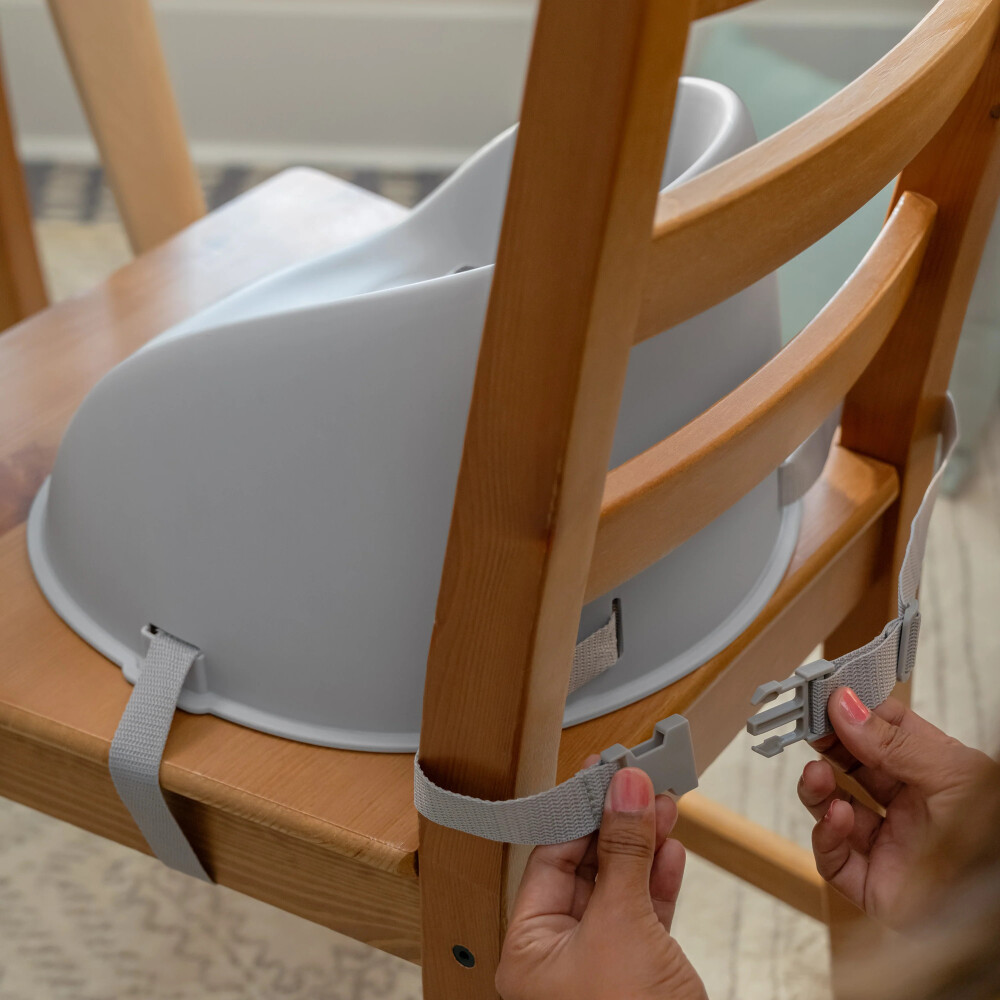 Scaun de masa si Booster Ity by Ingenuity My Spot Easy-Clean, Grey