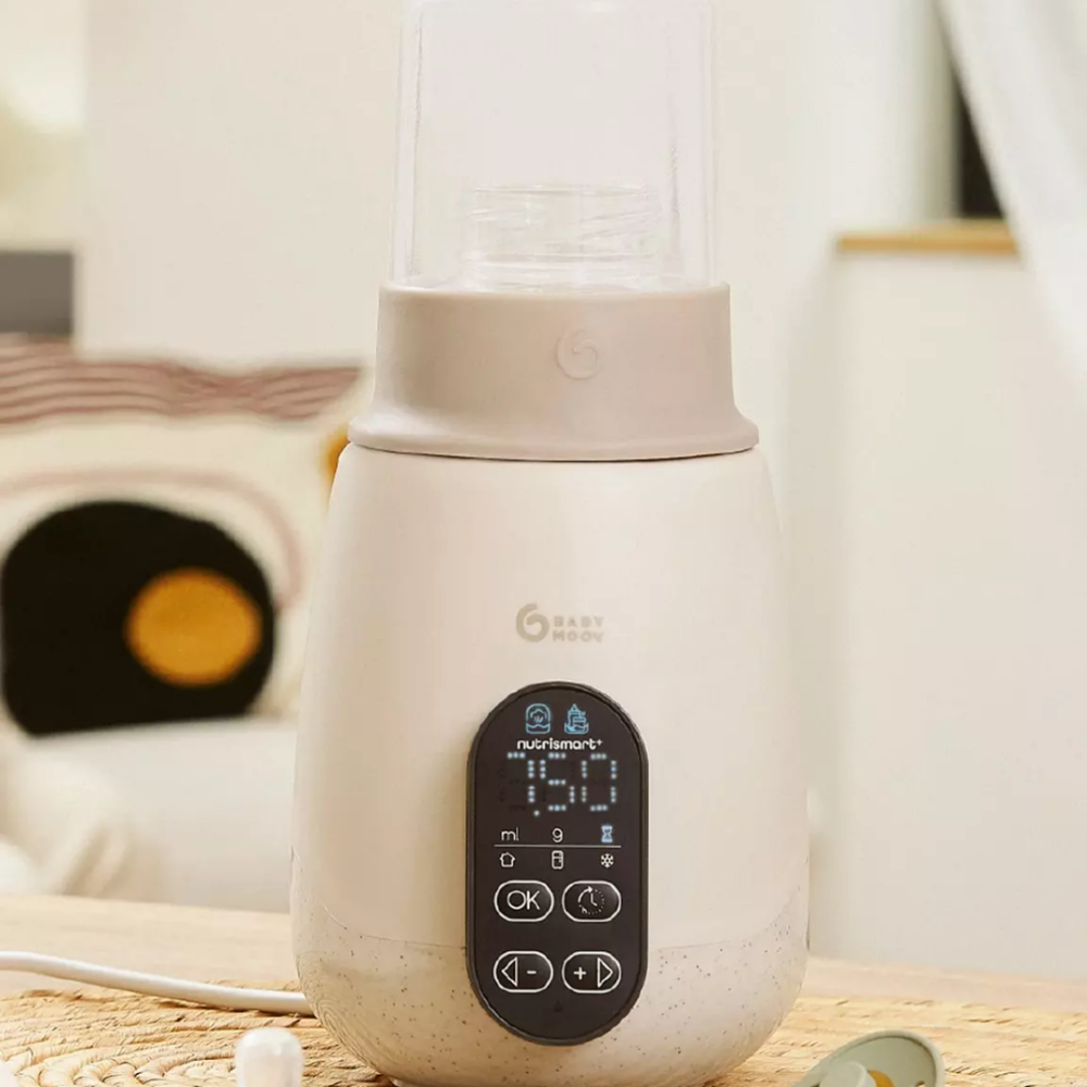 Incalzitor si sterilizator biberoane (recipiente) pentru casa si masina Babymoov NutriSmart+ Mineral Beige