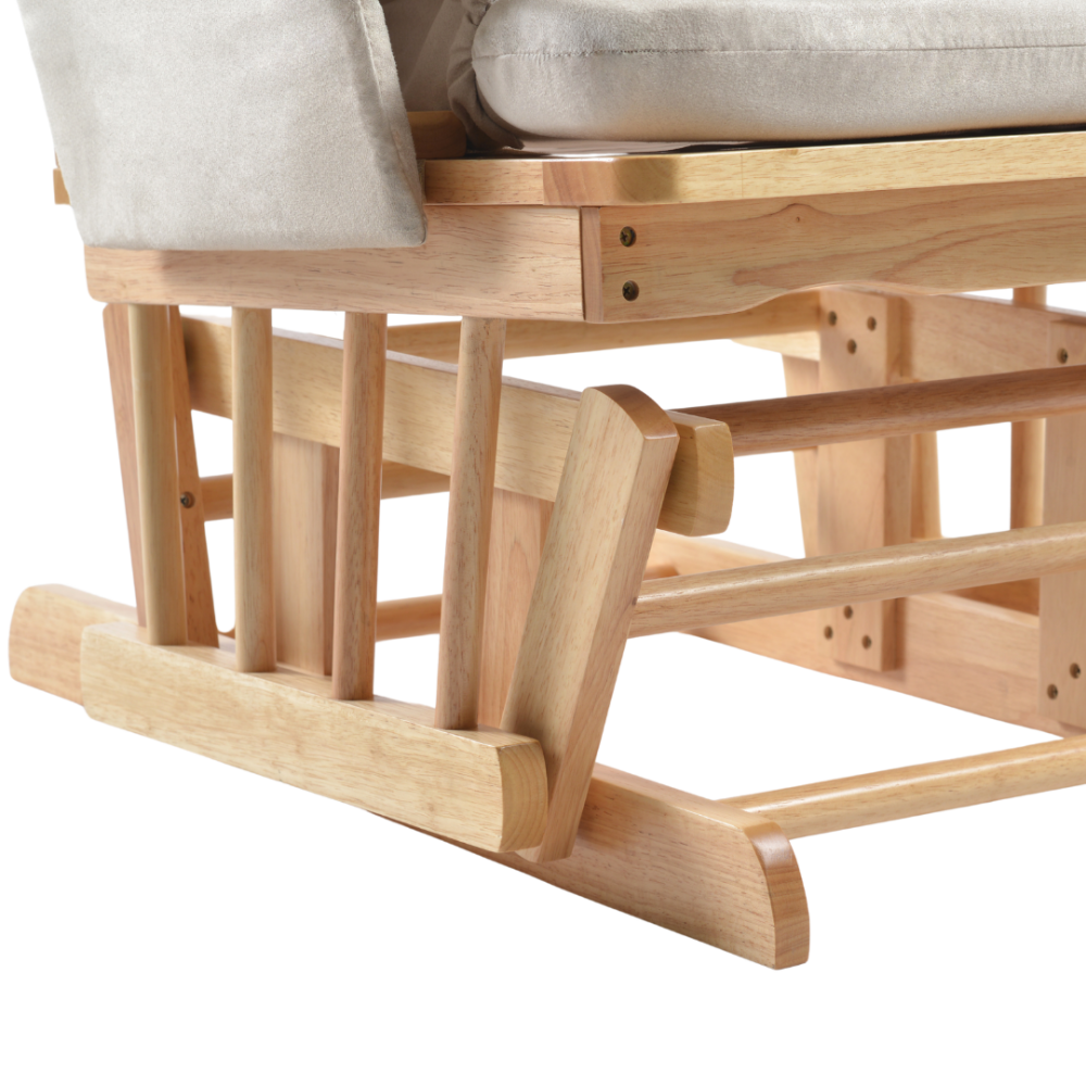 Fotoliu reglabil pentru alaptare, cu suport de picioare inclus, ONINO CALM.me, Natural Beige
