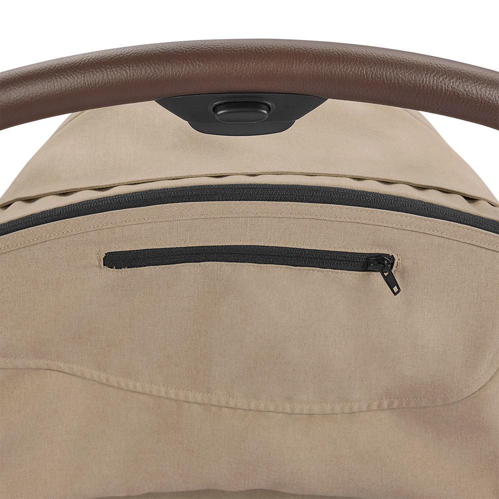 Carucior ultracompact Joie Porto Cashew, compatibil bagaj de cabina, pliere automata, de la nastere pana la 22 kg