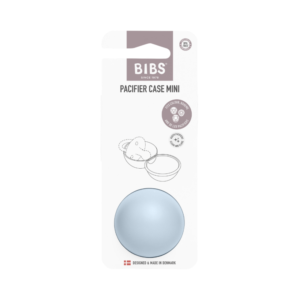 Cutie pentru suzeta BIBS Pacifier Case Mini, Baby Blue