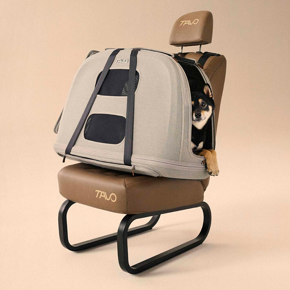 Sistem de transport si protectie pentru animale de companie, testat la impact, Tavo Crispin Medium Onyx, max 25 kg
