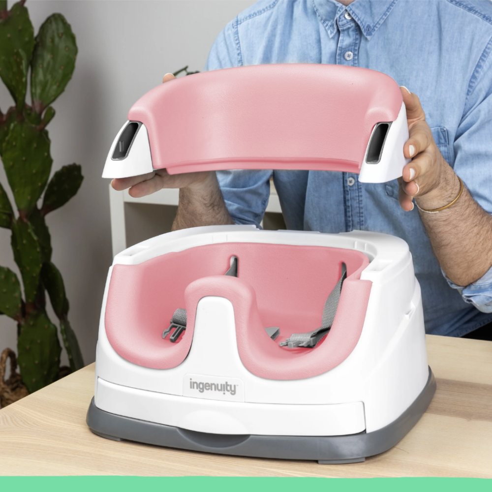 Scaun de masa 2 in 1 Ingenuity Pink Peony