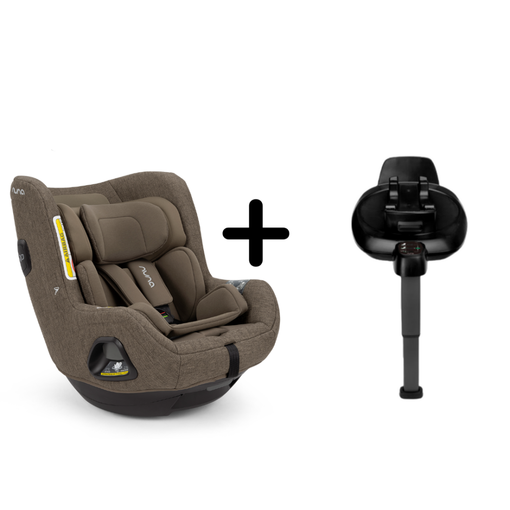 Nuna - Set Scaun auto rotativ TODL next Pistachio, 40-105 cm + Baza isofix BASE next i-Size pentru TODL next, testat ADAC