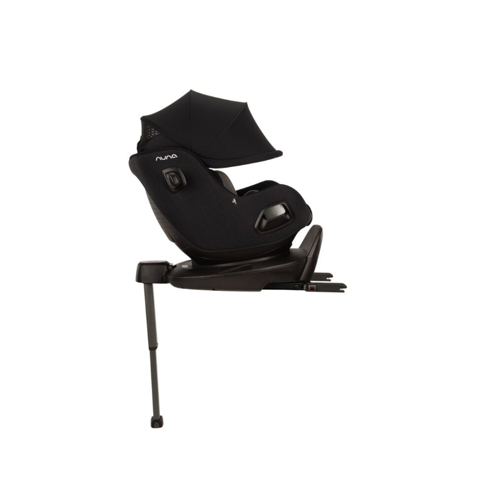 Nuna - Scaun auto PRUU Aire Caviar cu capotina integrata, 40-105 cm, certificat R129
