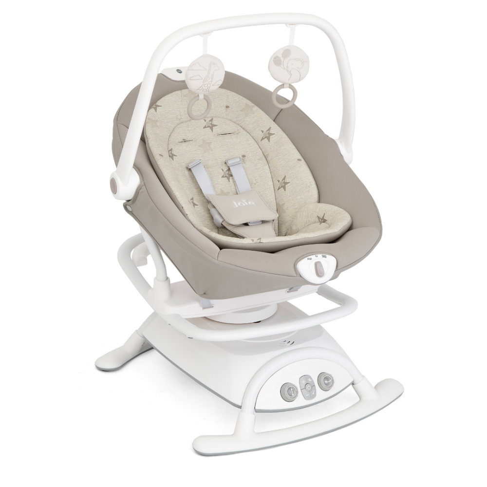 Joie - Leagan si balansoar rotativ Sansa 2 in 1, Cosmo Tan