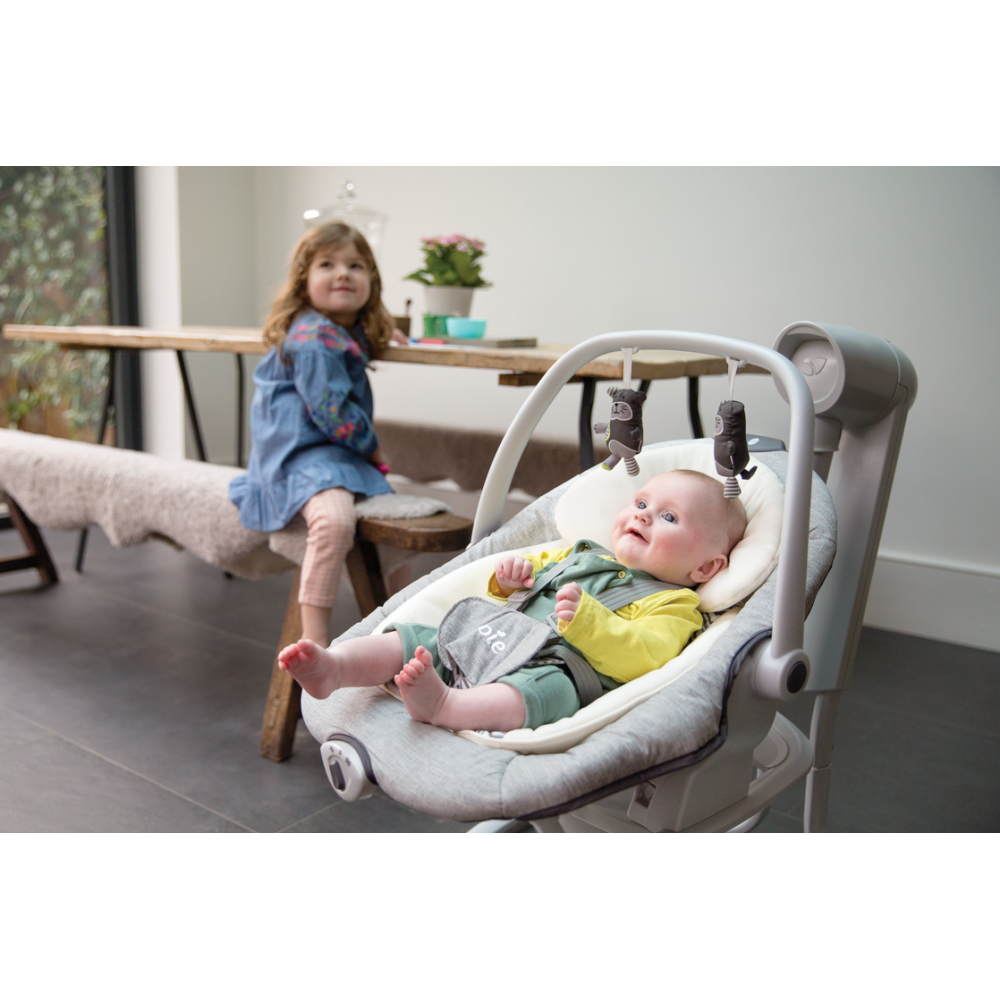 Leagan si balansoar rotativ pentru copii Joie Serina 2 in 1, Tile
