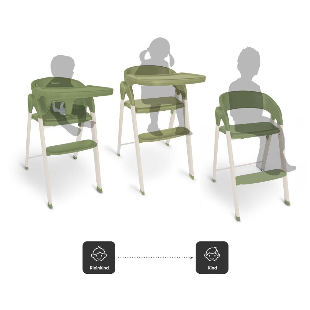 Scaun de masa transformabil BabyGo Levels, Khaki