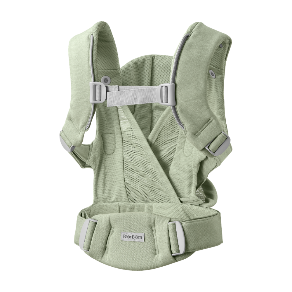 Marsupiu ergonomic Baby Bjorn Baby Carrier Hold, Light Green, tesatura periata