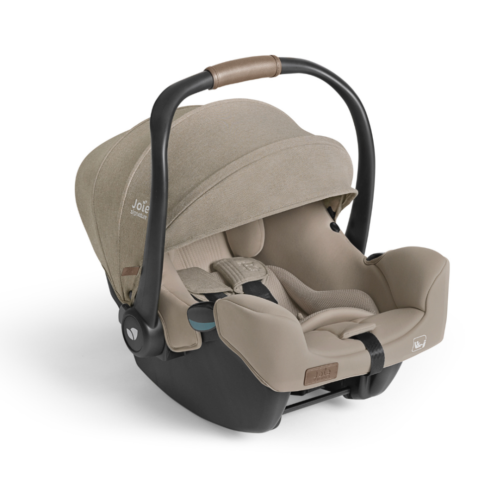 Scoica auto Joie i-Starter cu tetiera reglabila, 40-75 cm, Sandstone, certificata R129