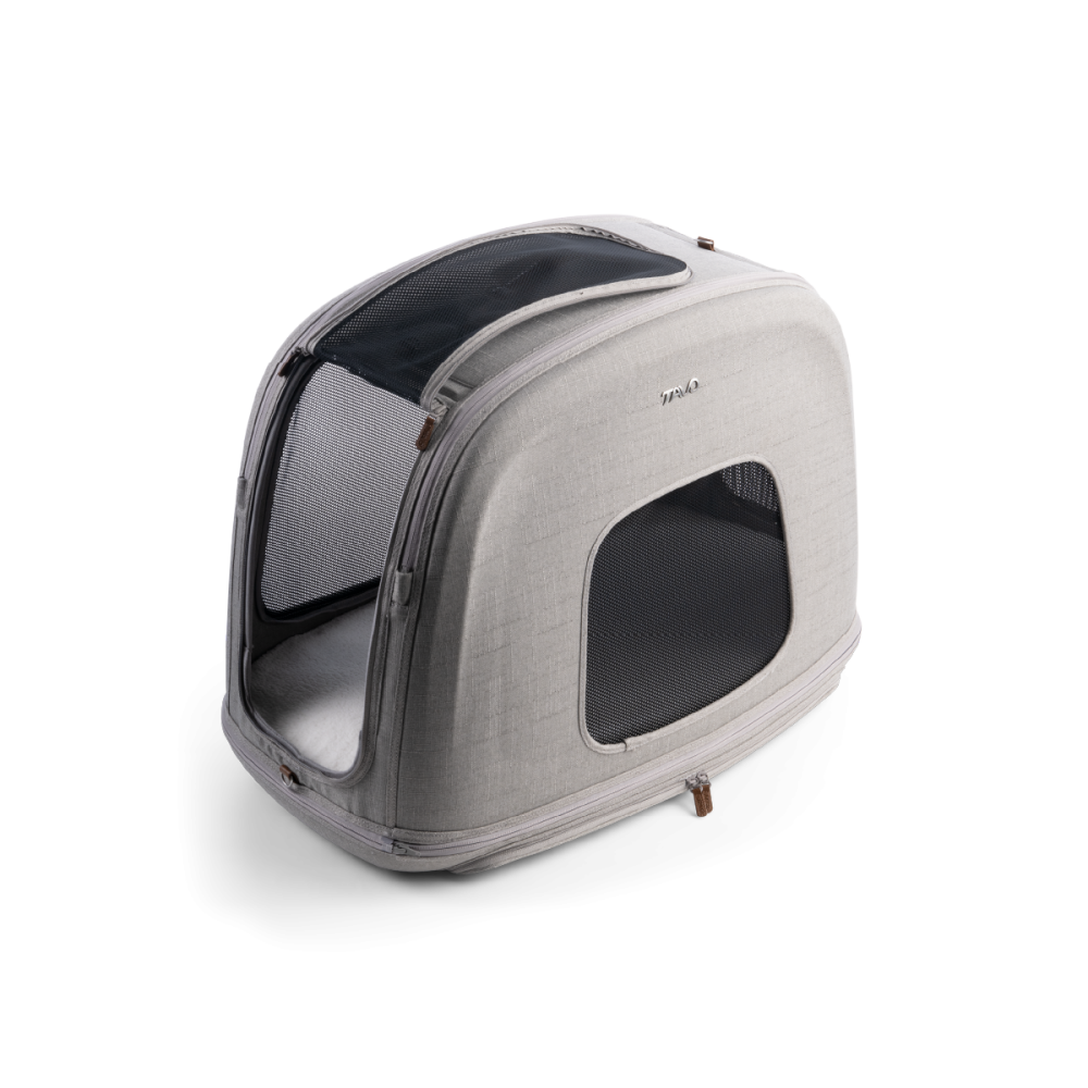 Sistem de transport si protectie pentru animale de companie, testat la impact, Tavo Crispin Medium Merle, max 25 kg