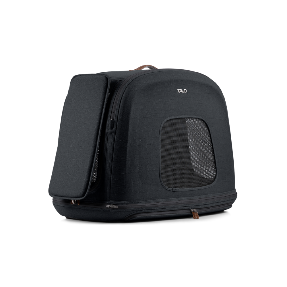 Sistem de transport si protectie pentru animale de companie, testat la impact, Tavo Crispin Medium Onyx, max 25 kg