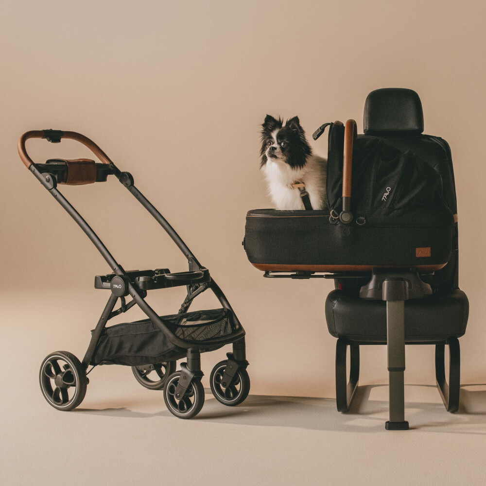 Sistem de transport si protectie pentru animale de companie Tavo Maeve Medium Rigid Brindle, max 13.6 kg