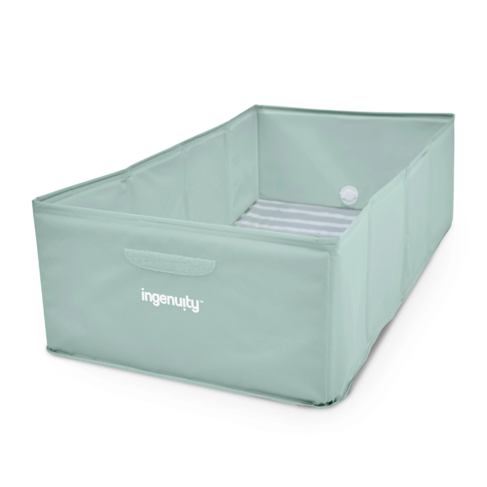 Cadita pliabila pentru calatorii Ingenuity Tuckaway Travel Tub Sage