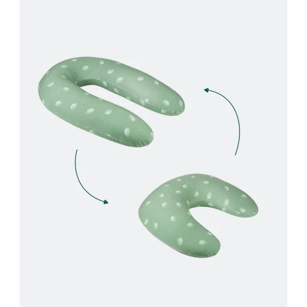 Babymoov - Perna B.Love 2 in 1 de maternitate si de alaptare, in forma de U si C, Verde