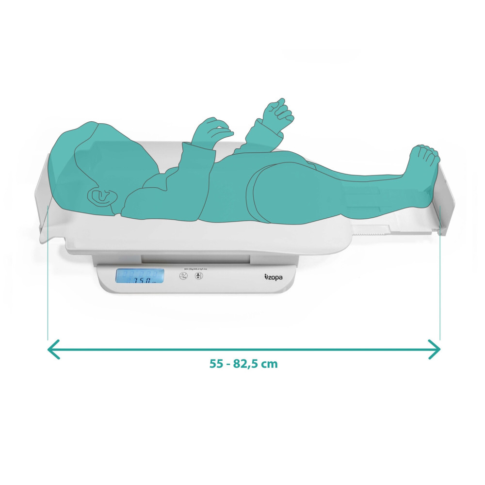 ZOPA - Cantar bebelusi digital 2 in 1: masoara  greutatea si inaltimea