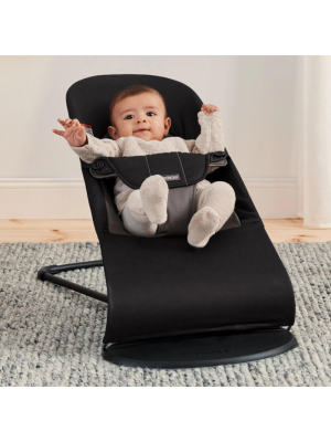 Balansoar din tesatura pentru copii Baby Bjorn Balance Soft, Black/ Dark Gray