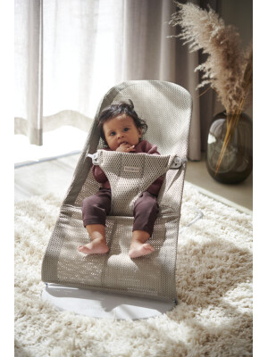 Balansoar Baby Bjorn Bliss Grey Beige, Mesh