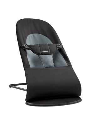 BabyBjorn - Balansoar Balance Soft Black/Grey cu bara de jucarii