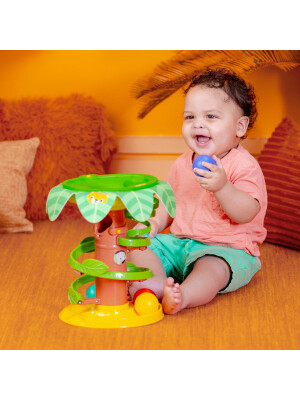 Bright Starts - Jucarie tropicala, "Twirl™ Ball Play Toy"