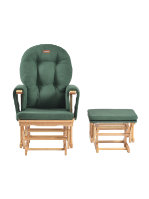Fotoliu reglabil pentru alaptare, cu suport de picioare inclus, ONINO CALM.me, Sapphire Green