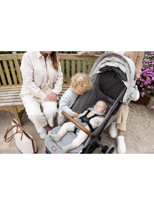 Carucior pentru copii Joie Parcel ultracompact 2 in 1, nastere - 22 kg, Signature Eclipse (Carucior Parcel Eclipse + Landou Ramble XL Eclipse)