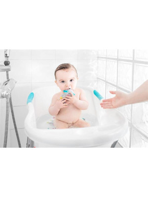 Badabulle - Set cadita ergonomica si suport pentru cadita Fun - White