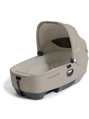 Landou auto Joie Calmi R129 Signature Sandstone, nastere-70 cm, testat ADAC si testat Suplimentar la impact lateral, frontal si din spate