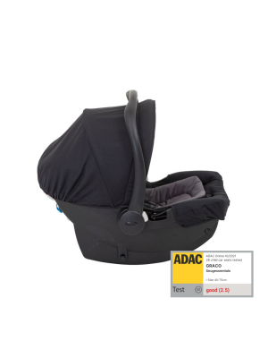 Scoica auto Graco SnugEssentials Midnight Black, 40-75 cm, testata ADAC si certificata R129