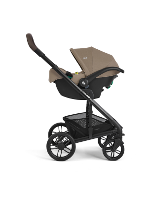 Scoica auto Joie i-Snug 2 Cashew, 40-75 cm, testata ADAC, testata Suplimentar la impact lateral, frontal si din spate si certificata R129