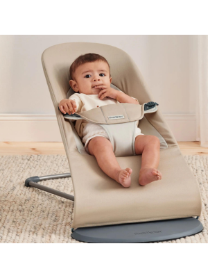 Balansoar din tesatura pentru copii Baby Bjorn balance soft, Khaki/Beige