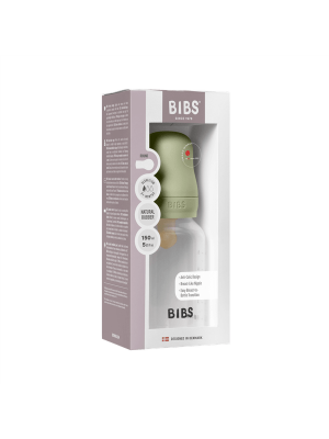BIBS - Set complet biberon anticolici PP fara BPA, 150 ml, Latex, Sage