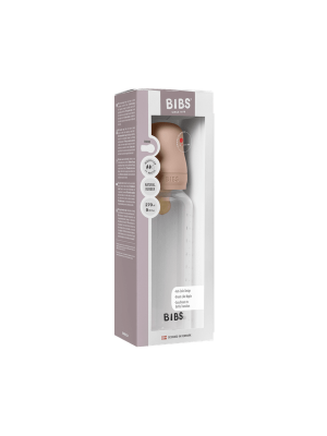 BIBS - Set complet biberon anticolici PP fara BPA, 270 ml, Latex, Blush