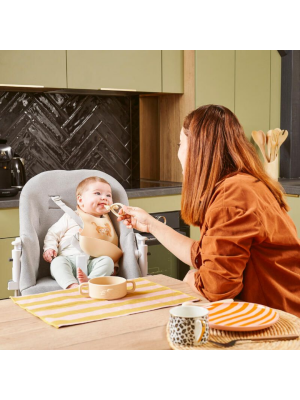 Lingurita Babymoov 2-in-1 din silicon pentru diversificare si dentitie