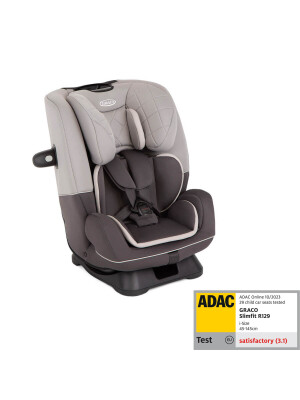 Scaun auto Graco SlimFit Iron, 40-145 cm, certificat R129 si testat ADAC