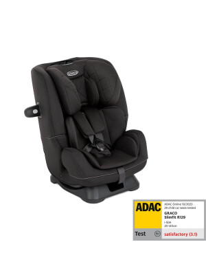 Scaun auto Graco SlimFit Midnight, 40-145 cm, certificat R129 si testat ADAC