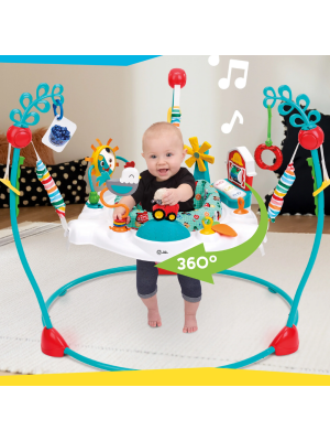 Centru de activitati jumper Baby Einstein Farm Explorers Jump & Learn Barnyard