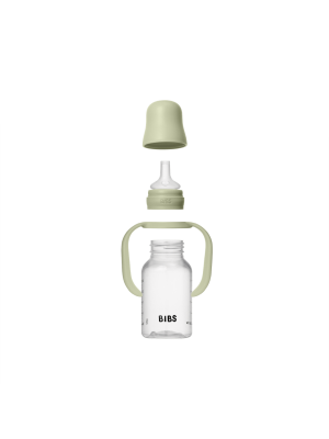 Set biberon BIBS tip Sippy Cup PP 150 ml cu cioc din silicon și sistem antipicurare, Sage
