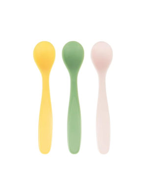 Badabulle - Set de 3 lingurite flexibile, Pastel