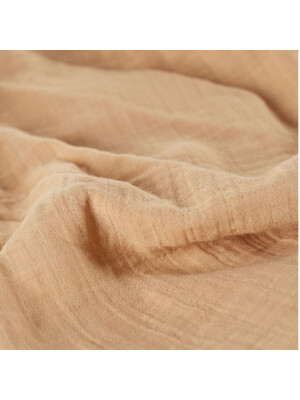 Muselina multifunctionala din bumbac 100% organic, ONINO HUG.me, Oatmeal Beige, x1 bucata, 120 x 120 cm, certificata GOTS