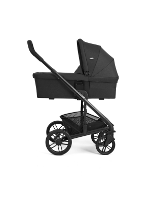 Carucior pentru copii multifunctional 3 in 1 Joie Chrome 2 Raven  (Carucior Chrome 2 Raven + Landou Chrome Raven+ scoica i-Snug Raven)