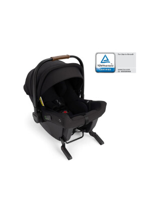 Nuna - Scoica auto cu ISOFIX integrat, PIPA urbn Caviar, 40-75 cm, testata ADAC