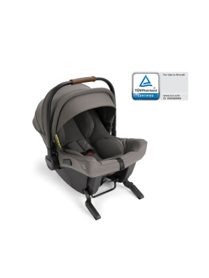 Nuna - Scoica auto cu ISOFIX integrat, PIPA urbn Granite, 40-75 cm, testata ADAC