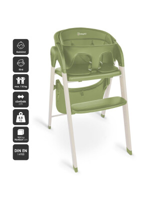 Scaun de masa transformabil BabyGo Levels, Khaki
