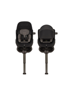 Nuna - Scaun auto PRUU Aire Caviar cu capotina integrata, 40-105 cm, certificat R129
