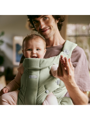 Marsupiu ergonomic Baby Bjorn Baby Carrier Hold, Light Green, tesatura periata