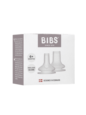 Set 2 tetine BIBS din silicon pentru biberon tip Sippy Cup