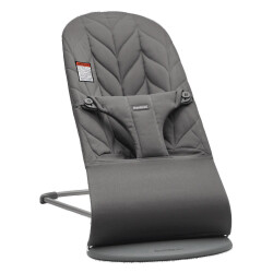 BabyBjorn - Balansoar din tesatura matlasata cu aspect delicat de petala Bliss Anthracite